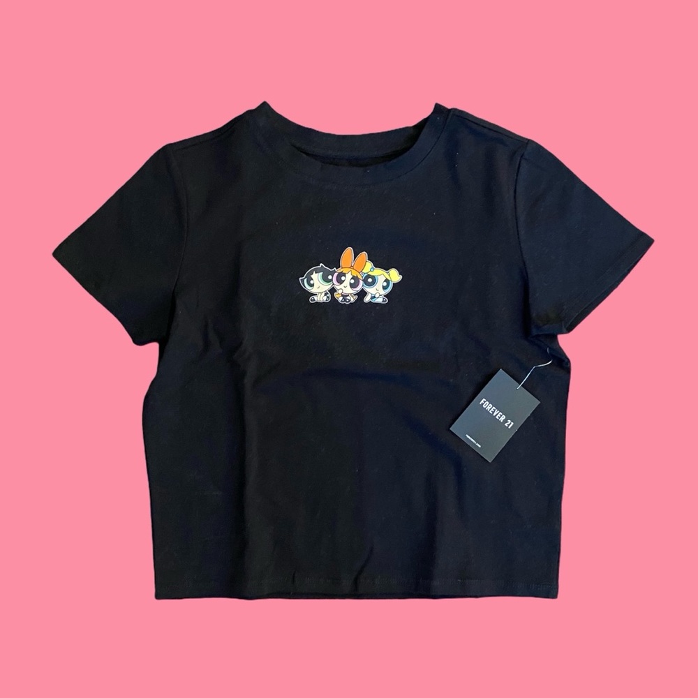 NEW WITH TAGS Black Powerpuff Girls Top